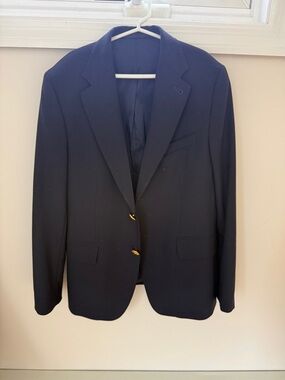 Vineyard Vines Boys Navy Two-Button Blazer, size 14